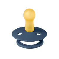 Bibs Colour Ciucci Confezione da 2 Pezzi Colour Pacifier Sky Blue/Steel Blue Tettarella Tonda Taglia 1 (0-6 Mesi)