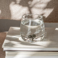 Bicchiere in Vetro con Cuore Nero - Drinking Glass Figure Pink Heart (gl-151)