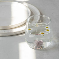 Bicchiere in Vetro con Cuore Rosa - Drinking Glass Figure Pink Heart (gl-150)