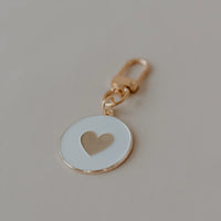 Portachiave a Cuore Bianco Dorato - Key Chain White Gold (my-021)