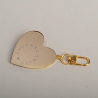 Portachiave a Cuore Nero Dorato - Key Chain Nero Gold (my-038)