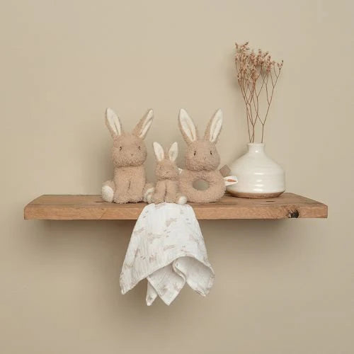 Set Regalo Nascita Baby Coniglietti Sonaglino Baby Bunny Doudou Peluche - Gift Set Beige Baby Bunny