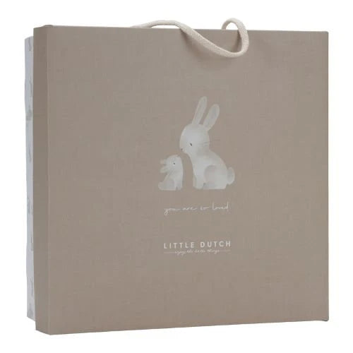 Set Regalo Nascita Baby Coniglietti Sonaglino Baby Bunny Doudou Peluche - Gift Set Beige Baby Bunny