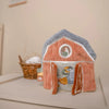 Libro Morbido Fattoria in Stoffa con Gancio Passeggino Newborn Multi Attività Little Farm - Activity Booklet Green  Newborn Naturals Little Farm