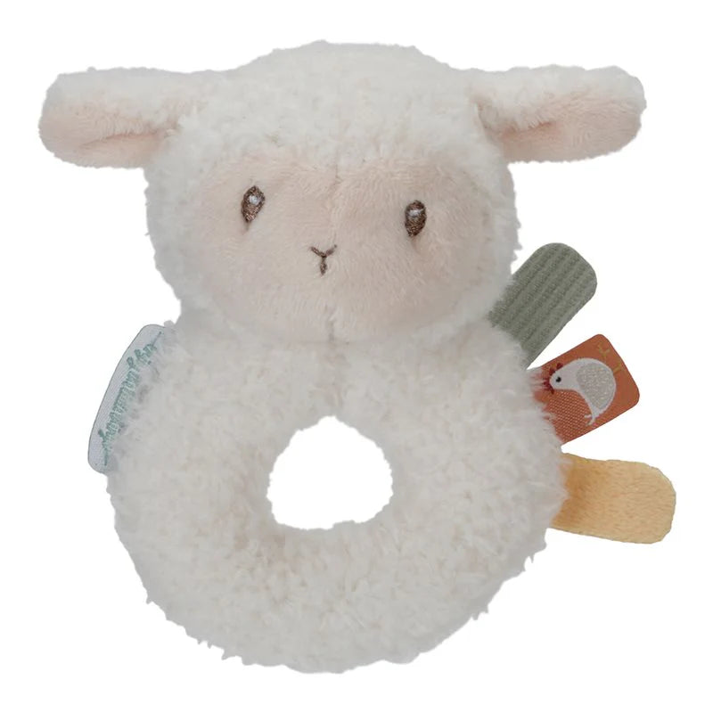 Sonaglio Morbido Pecorella Sonaglino - Soft Ring Rattle Sheep Little Farm (LD8831)