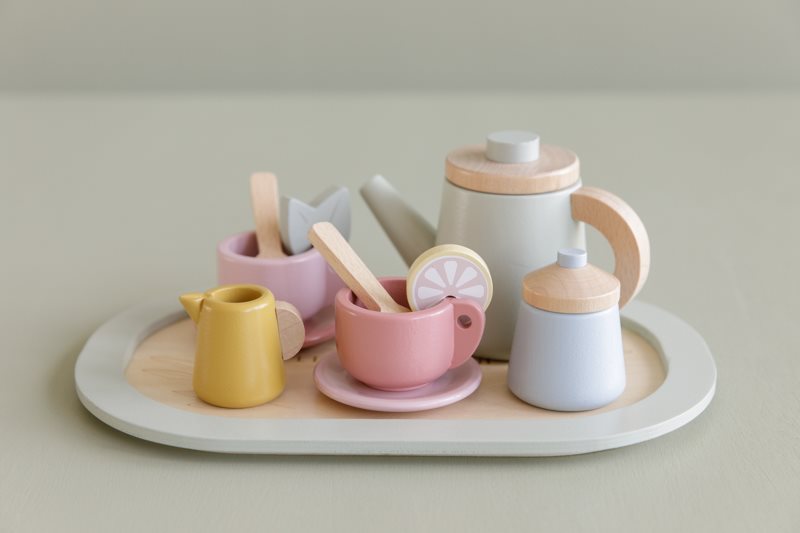 Servizio da Té in Legno Set da tè in legno - Tea Set
