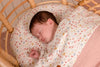 Lenzuolo Culla Fiori e Farfalle - Bassinet Sheet Flowers & Butterflies