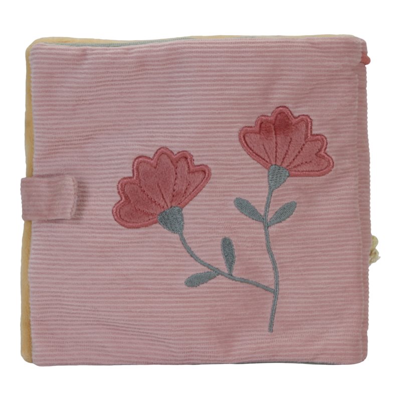 Libro Morbido in Stoffa Multi Attività Fiori e Farfalle Flowers & Batterflies - Soft activity book Flowers & Butterflies