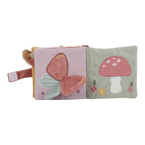 Libro Morbido in Stoffa con Gancio Passaggino Multi Attività Fairy Garden - Buggy Booklet Pink Fairy Garden