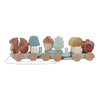 Trenino in Legno Impilabile Blue Forest Friends - Wooden Block Train Blue Forest Friends