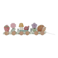 Trenino in Legno Impilabile Fairy Garden Rosa - Wooden Block Train Pink Fairy Garden