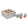 Cubo con Forme ad Incastro in Legno Blue Forest Friends - Shape Sorter Blue Forest Friends