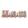 Trenino in Legno Impilabile Fairy Garden - Wooden Block Train Pink Fairy Garden
