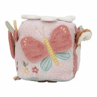 Cubo Multisensoriale In Stoffa Attività Cubo Morbido Rosa Fairy Garden - Activities Cube Pink Fairy Garden