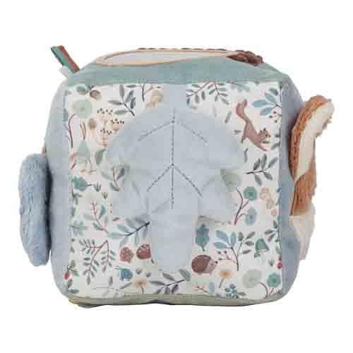 Cubo Multisensoriale In Stoffa Attività Cubo Morbido Blue Forest Friends - Activities Cube Blue Forest Friends