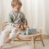 Cubo con Forme ad Incastro in Legno Blue Forest Friends - Shape Sorter Blue Forest Friends
