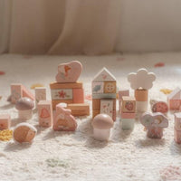 Costruzioni in Legno Blocchi Rosa Pink Fairy Garden - Building Blocks Pink Fairy Garden (LD7345)