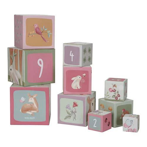 Little Dutch | Cubi Impilabili Rosa Fairy Garden | LD7339