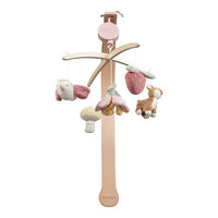 Giostrina Musicale in Legno Rosa Fairy Garden Wooden Music Mobile Fairy Garden