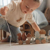 Trenino in Legno Impilabile Blue Forest Friends - Wooden Block Train Blue Forest Friends