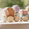 Trenino in Legno Impilabile Fairy Garden Rosa - Wooden Block Train Pink Fairy Garden