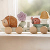Trenino in Legno Impilabile Fairy Garden Rosa - Wooden Block Train Pink Fairy Garden