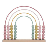 Abaco Rosa Arcobaleno in Legno Fairy Garden - Rainbow Abacus Pink Fairy Garden