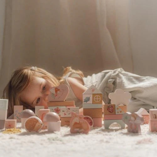 Costruzioni in Legno Blocchi Rosa Pink Fairy Garden - Building Blocks Pink Fairy Garden (LD7345)