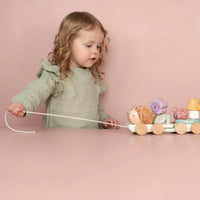 Trenino in Legno Impilabile Fairy Garden Rosa - Wooden Block Train Pink Fairy Garden