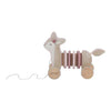 Cerbiatto Trainabile in Legno Fairy Garden - Pull Animal Deer Pink Fairy Garden