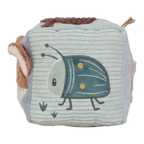 Cubo Multisensoriale In Stoffa Attività Cubo Morbido Blue Forest Friends - Activities Cube Blue Forest Friends