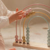 Abaco Rosa Arcobaleno in Legno Fairy Garden - Rainbow Abacus Pink Fairy Garden