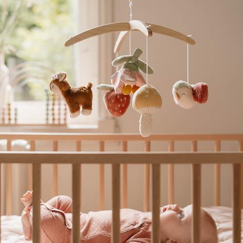 Giostrina Musicale in Legno Rosa Fairy Garden Wooden Music Mobile Fairy Garden