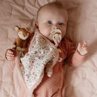 Doudou Cerbiatto Fairy Garden Rosa - Cuddle Cloth Print Deer Fairy Garden Pink (LD9027)