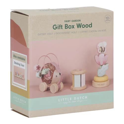 Set Regalo in Legno Fairy Garden - Gift Box Gif Box Wood Fairy Garden