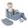 Bambola Neonato Jim in Stoffa Blu con Accessori Sailors Bay - Baby doll Jim Sailors Bay Blue