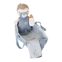 Bambola Neonato Jim in Stoffa Blu con Accessori Sailors Bay - Baby doll Jim Sailors Bay Blue