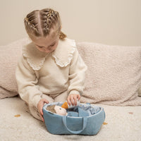 Bambola Neonato Jim in Stoffa Blu con Accessori Sailors Bay - Baby doll Jim Sailors Bay Blue