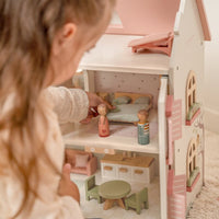 CASA DELLE BAMBOLE IN LEGNO - WOODEN DOLLHOUSE