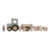 Trattore con Rimorchio in Legno Fattoria Little Farm - Tractor With Trailer