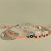 Set Trenino in Legno con Binari Trenino e Animali Piccola Fattoria - Pista Trenino con Binari - Wooden Treno Train Track Little Farm