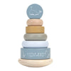 Torre in Legno Impilabile Blu Oceano - Rocking Ring Stacker Blue Ocean