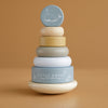 Torre in Legno Impilabile Blu Oceano - Rocking Ring Stacker Blue Ocean