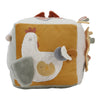 Cubo Multisensoriale In Stoffa Attività Cubo Morbido Little Farm - Activities Cube Little Farm