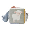 Cubo Multisensoriale In Stoffa Attività Cubo Morbido Little Farm - Activities Cube Little Farm