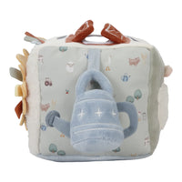 Cubo Multisensoriale In Stoffa Attività Cubo Morbido Little Farm - Activities Cube Little Farm