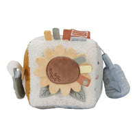 Cubo Multisensoriale In Stoffa Attività Cubo Morbido Little Farm - Activities Cube Little Farm