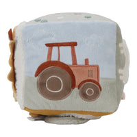 Cubo Multisensoriale In Stoffa Attività Cubo Morbido Little Farm - Activities Cube Little Farm