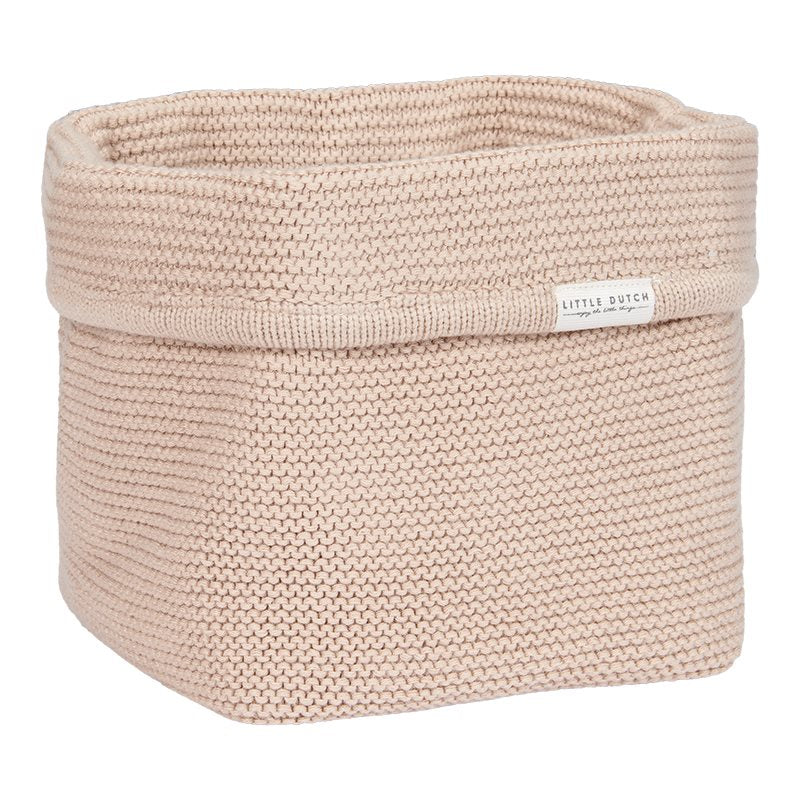 Cestino Portaoggetti in Maglia Small Beige