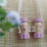 Binocolo in Legno Fairy Garden Rosa - Wooden Telescope Pink Fairy Garden (LD9102)